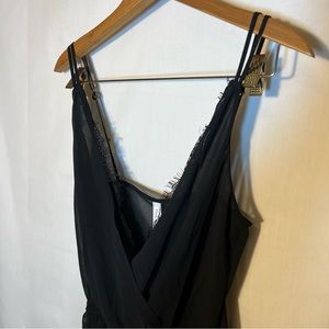 Flora ladies black teddy size small